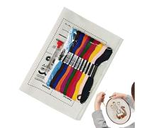 Genérico Embroidery Kit Book - Craft Set,Complete Embroidery Kit | For Artists Quilters Art Teachers Students Adults School Projects Practice