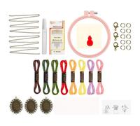 Generico Embroidery Kit, Necklace Set with Craft Sewing | Portable Accessories Easy to Use with Everything You Need for Crafts