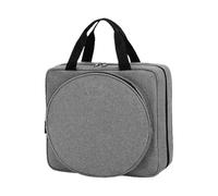 Generico Embroidery Project Bag - Double Handles, Multiple Compartments, Round Square | Practical Sewing Unit for Artists Professional Beginners Students Travellers Fans of a