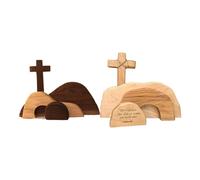 Generico Empty Grave Decoration | Bundle of Empty Wooden Grave Scene - TERIE TERIE DECORATIONS, CATTHOLIC RELIGIORE SIGN TO THE PRIMATION