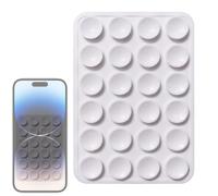 Generico Étui à Téléphone d'Aspiration - Support Silicone à Ventouses Multiples | Adhérence Téléphone Portable Polyvalent pour Miroir Vitre Douche | Fixation Silicone Mains Libres Selfies Vidéos