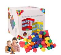 Generico EVA Counting Cubes - Foam Mathematicians for Children | Educational Manipulatives for Ordering | Educational Resources for Kindergarten and School