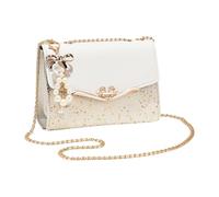Genérico Evening bag: handbagWith glitter, glitter, bagsCelebration Shiny, Small Elegant Accessory, Stylish Evening Bags | Evening Bag For Women And Girls, Event, White (with pendant), Consulte la