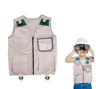 Genérico Explorer Vest For Children - Sleeveless Jacket For Outdoors, Safari Costume | Vest, Children's Vest, Team Đe Exploración D´e La Nature, Suit DГe Game Role Play