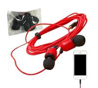 Generico Extra Long Earphones - Wired In-Ear Earphones with Microphone | Noise Cancelling Headphones | Compatible Computer Phones Music Devices for Singing Calls Listening Daily Use