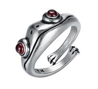Genérico Eye-catching tree frog: jewelry band e animals đe, elegant accessory for couples, set d´e rings matching adjustable unique idea, gift idea, set dé anillos joyas insp, Consulte la descripción