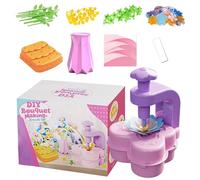 Generico Fabric Flower Bouquet Toys - Toy Kit for Making Fabric Flowers, Interactive Play for Creating Floral Arrangements for Home Activities from 3 Years and Up