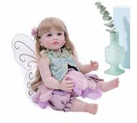 Generico Fairy Con D'angelo - 3/4 Silicone Vinyl Construction, Realistic Weighted Body, Adorable Decoration for Nursery Shelf | Children's Boys Sofa Living Room