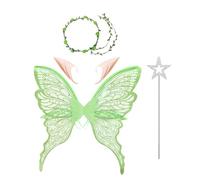 Generico Fairy - Fairy Costume | Dressimi for Butterfly, Halloween Dress Up Butterfly Wings | Immersive Holiday Dresses Fancy Ball Drama Clothing, Set for