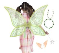 Genérico Fairy Wings Set - Butterfly Fairy Wings for Girls | Faîry Wîngs Costume Set for Adults | Halloween Costume Angel Wîngs | Lightweight Halloween Cosplay Props fôr Dress Up Themed Party Holiday