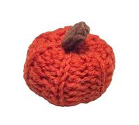 Genérico Fall Crochet Pumpkin - Small Knitted Handmade Decorations Soft Fabric Design | Reusable Mini Pumpkin Decor for Rustic Farm, Home Display