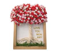 Genérico Family Photo Frame - Wooden Display for Mother's Day Home Decoration, Table Commemorative Frame - For Mom, Her Living Room, Bedroom, Office,