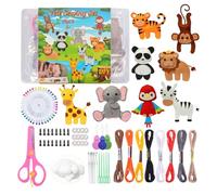 Generico Felt Animal Creation - Cartoon Decoration, Toy for Making Animals in Felt, for Parties, Classrooms, Living Rooms, Study Rooms, Boys Girls Beginners Children Students