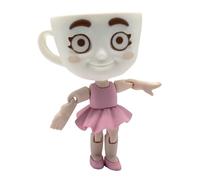 Genérico Figurine Ballerina Capuccina - Ballerina Cappuccino and Cappuccino Asessino Jointed Brainrot Italian Meme - Ballerina Cup of Cappuccino - Couples of Cappuccino Assassino