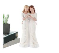 Genérico Figurines of Sisters Statues, Sculpted Resin Desktop Ornament with Details and Meaning - Home Decoration Friends Statues Sisters - for Adults, Family, Friends, Girls and