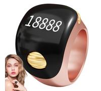 Genérico Finger Counter - Digital Clicker | ABS Silicone Counter - Green Rose Gold Black with Wheel Unlock Block Vibration Clear Screen for Tally Counting and Inventory