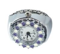 Genérico Finger Watch: Check the Time with Elegant Style, Vintage Mini Jewelry Piece, Classic Design, Movement + Precise Timing Mechanism, Construction, berry, Consulte la descripción
