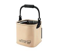 Genérico Fishing Bait Carrier Bucket - Thirteen Litre Collapsible Container with Handle - Camping Bucket, for Backyard and Garden Use, Beach, Camping, Outdoor, Pool, Lake, River and Salt Water