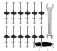 Generico Fixing Screws - Stabilizer Kit for Trampoline 12X, Non-Slip Connectors | Durable Fence Fence Net Repair Parts for Tent Installation