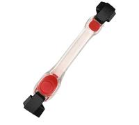 Genérico Flashing Bracelets,Flashing Light Up Bracelets Glow in The Dark Reflective Wristband Warning Lights for Dog Walking, 2nd Generation Silicone Armband-Green, See description, See description