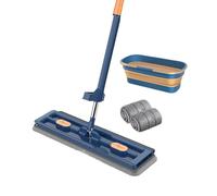 Genérico Flat Floor Cleaning Mops: Durable Mop Stainless Steel Handle, Professional Washable Microfiber Dust Pads, Protector | Reliable Help Pair