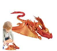 Generico Flexible Articulated Dragon - Articulating Style Figurine, 3D Printed Mythical Sculpture, Interlocked Segment Body Design, Movable | Fancy Fantasy Display Piece by de