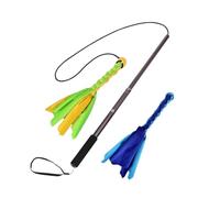 Genérico Flirting Pole for Dogs, Extendable Dog Teaser | Pet Chasing Backing Stick - Interactive Pet Flirting Toy for Entertainment, Play & Training