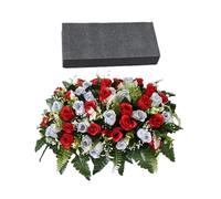 Generico Flowers for Graveyard Grave - Waterproof Realistic Artificial Rose - Commemorative Fake Flowers for Grave Suitable for Burial Site, Cemetery Site, Graveside Graveside, Gravestone, Funeral