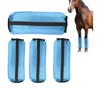 Genérico Fly Boots for Horses - 4 Mesh Horse Leg Protectors | Elastic Gaiters for Equines - for Training Racing Sport Grass Farm Field