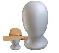 Generico Foam Mannequin Head - Human Display Stand, Hair Styling Accessory for Wigs, Holder for | Hats Hairpieces and Crafts Beauty Salon Hairdresser Pratic
