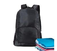 Genérico Foldable Backpack for Travel - Water Resistant Backpack,Small Backpacks for Travel Camping Hiking Outdoor Sports, Camping for Men Women, Black, Consulte la descripción, See description