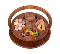 Generico Foldable Fruit Basket - Wooden Bread Box, Hand Carved Snack Basket for Home Kitchen Living Room Apartment Bedroom Study Dormitory Office Hotel Ristora