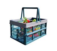 Genérico Foldable Storage Basket - Portable Picnic Suitcase Camping Container Manual Multi-Function | Waterproof Container Items Various Activities Outdoor Excursions Shopping