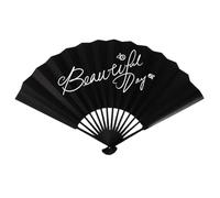Genérico Folding Fan - Fabric Chinese Vintage Fans, Waterproof Retro 25 cm Accessory for Church Performance Festival Music Dance Girls Home Decoration Women