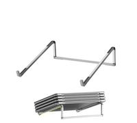 Generico Folding Laptop Stand - Ergonomic Adjustable 26 cm Laptop Stand, Aluminium Laptop Stand, for Desk | At Home or Travel, Compatible With,