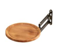 Generico Folding Wall Tray - Retractable Wall Tray, Round Folding Desk | For Small Spaces Bathroom Kitchen Entrance Living Room Drinks Smartphone Apartments For Rent Sweets