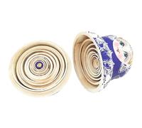 Generico for Adults, 10 Pieces Blue and White Porcelain Wood for the Home | Handmade Stacking Dolls, for Children Teenagers, Collectors, Students, Birthday, Holiday, Playroom