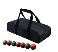 Genérico For Balls, Organizer with Double Zipper and Handles - Sturdy Bocce Ball Storage, for Training Game Sports Travel Beach Garden Lawn Indoor Outdoor Men