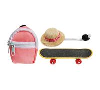 Generico for Bearded Dragon | Adjustable Reusable Enrichment, Set of Toys Skateboard for Lizard, for Enrichment Cosplay Photo Shots Party Iguana Amphibians Hamster