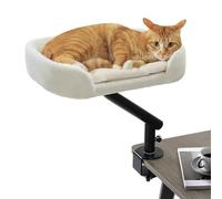 Generico For Cat Desk, 360 Degree Rotating Indoor Perch - Cat Attachable To The Table - For Indoors, Home, Office, Living Room, Bedroom, Study