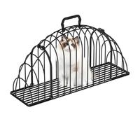 Genérico for Cats for Bath, with Multifunctional Handle for Brushing Iron, Washing for Pets - for Kittens Small Pets Travel Camping Home Bathroom Car Drying Cleaning Transport, Black/White, METRO, See