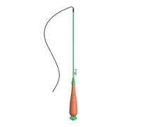 Genérico for Cats - with light for stimulation, cane with handle in the shape of a carrot, for apartments, after meal activity, prevention of boredom, mental stimulation at home