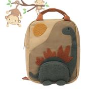 Generico For - Durable Canvas | For With Cute Cartoon Dinosaur Pattern, School Bag For Kindergarten, Boys, Girls And
