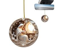 Genérico for Jesus Trees, for Nativity Scene - Christmas Tree 2D Jesus Decoration | Flat Sample Acrylic Prayer Nativity Easter for Car Interior Home Farm