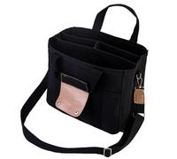 Generico For Nappies - For Mom 9.84 Inches, For Mom For The Free, For Diaper Strollers With Compartment | Multifunctional Shoulder Compartment For Women, Girls, Ma, Black, riferimento alla