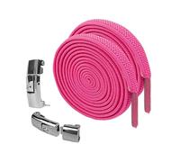 Generico For Shoes - Elastic Shoelaments | Di | Quick Release Shoe Laces Comfortable No Ties | Stretches Sneaker-laces with Metal Buckles for Walking, Running, Joggin, hot pink, riferimento alla