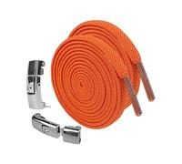 Generico For Shoes - Elastic Shoelaments | Di | Quick Release Shoe Laces Comfortable No Ties | Stretches Sneaker-laces with Metal Buckles for Walking, Running, Joggin, Orange, riferimento alla