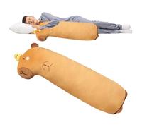 Generico For the Body: Plush Material, Cuddly, Cute Lemon Capibara | Soft Plush Animal, Child-Friendly Design, Brown for Home Use for Hugging, Divert