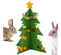 Genérico Foraging Toys - Christmas Tree Foraging Toy, Guinea Pig Forage Rack 9.72 x 12.6 Inch Foraging Toy, Fodder Feeder