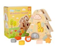 Genérico Formsortierwürfel - Kinder, Wooden passender Würfel | Feinmotorik, Vorschulerziehung, Formsortierspielzeug für Arbeitszimmer und Schlafzimmer